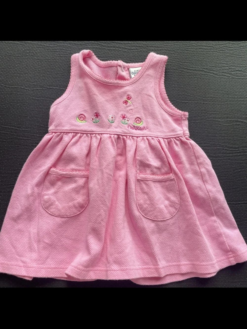 OshKosh B'gosh Pink Embroidered Pocket Dress
